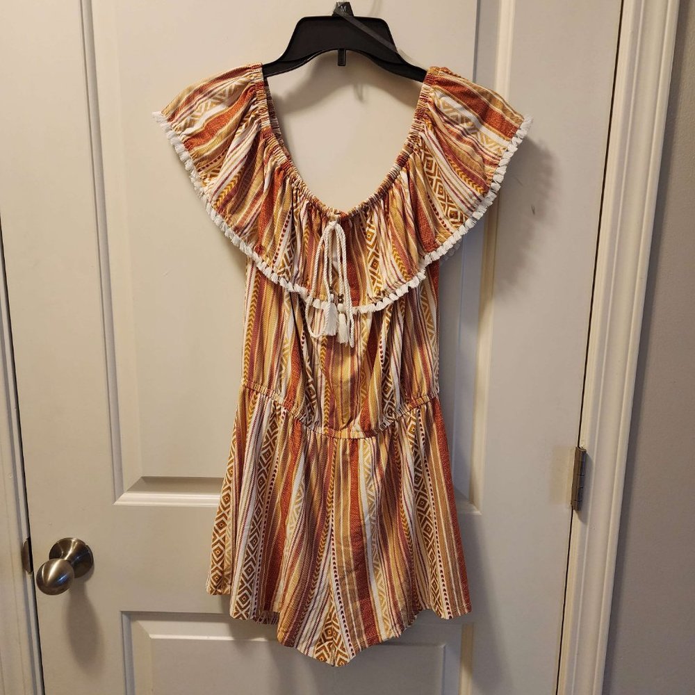 Derek Heart country/western off shoulder romper